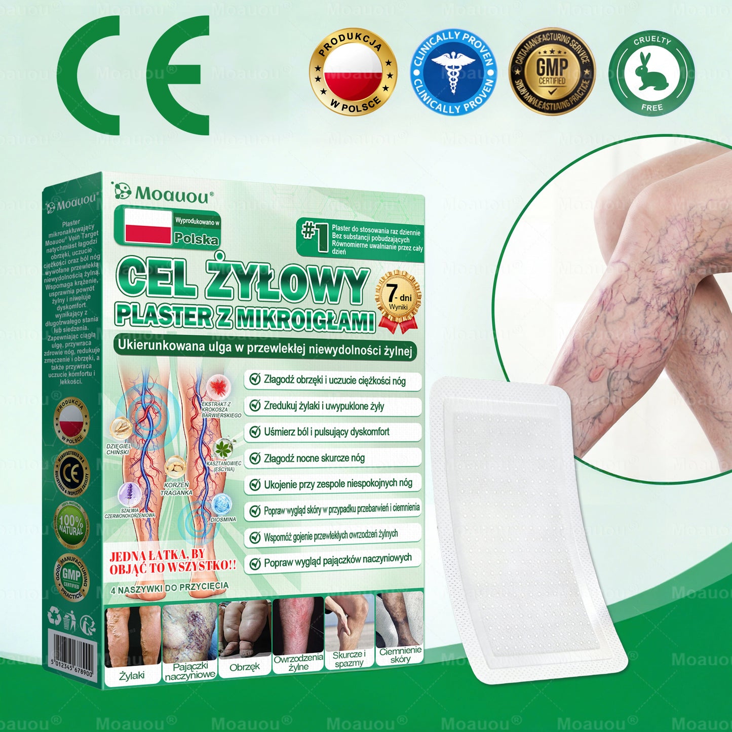 Moauou® Mikronakłuwający Plaster ⚡ Natychmiastowa ulga, długotrwałe efekty – WIELKA PROMOCJA!